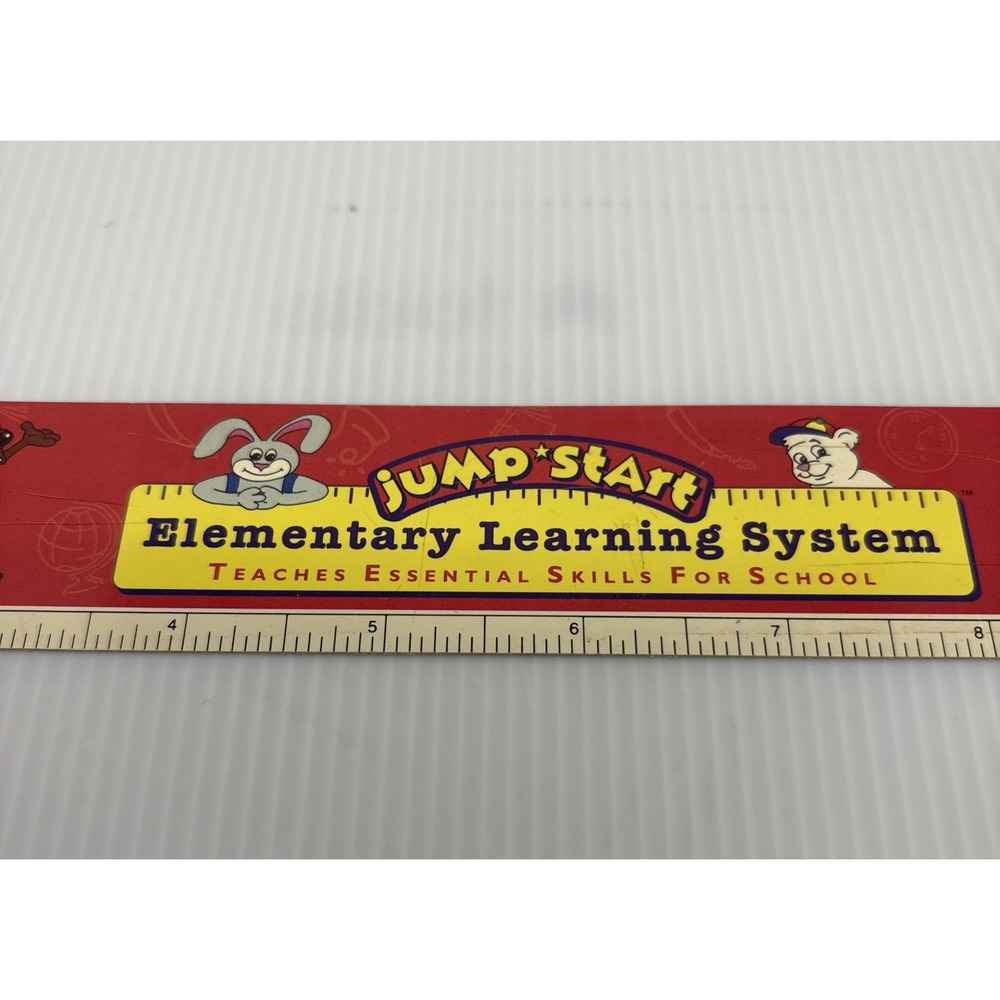 Rare Jump Start Knowledge Adventure Ruler Plastic‎ Some Scratches 12" - Picture 2 of 10